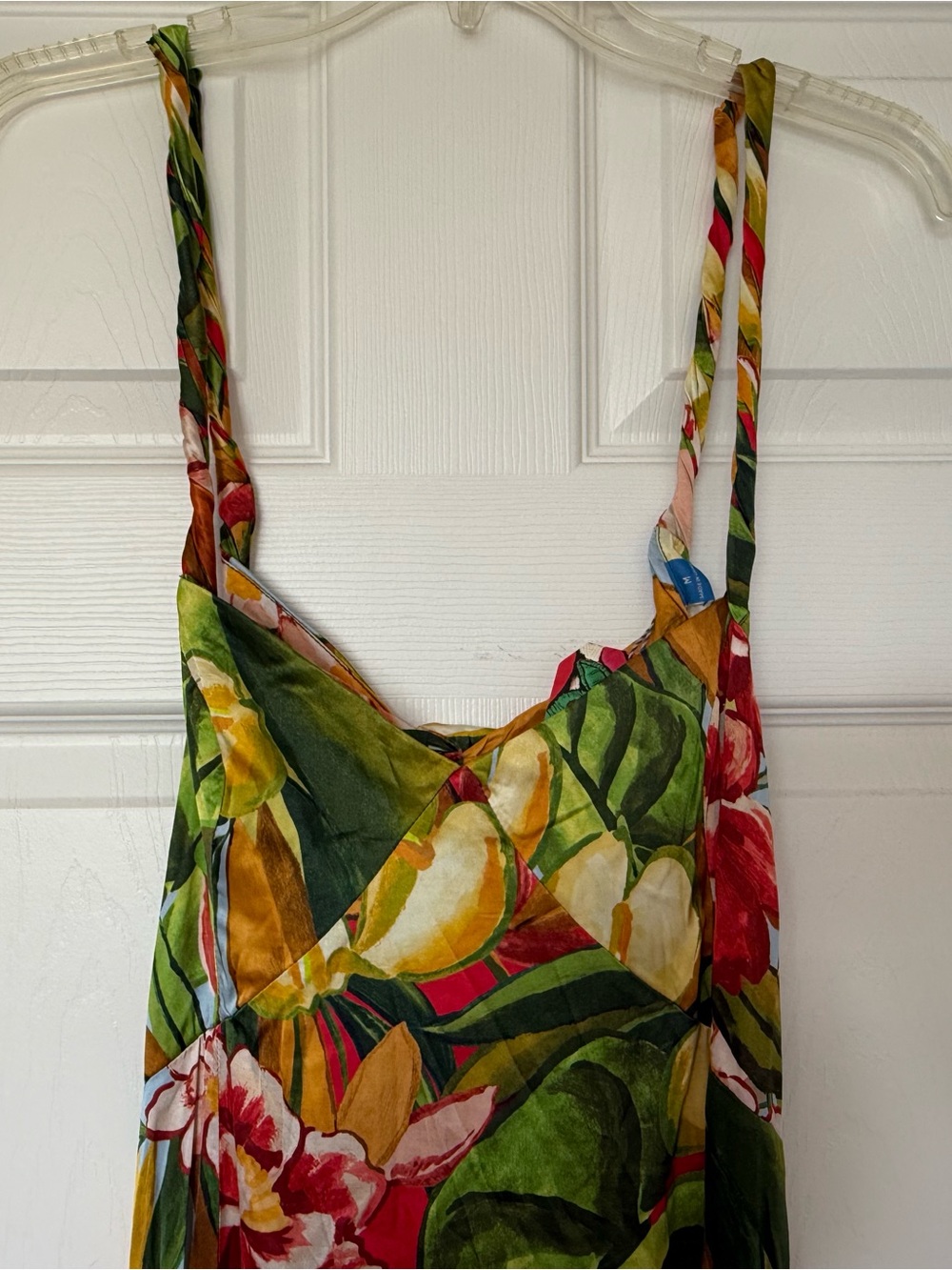 FARM Rio Tropical Floral Maxi Dress — Green, Orange, Yellow - Picture 6 of 9